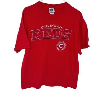 Vintage Cincinnati Reds T Shirt‎ Medium Mens Lee Sport MLB Baseball 2004